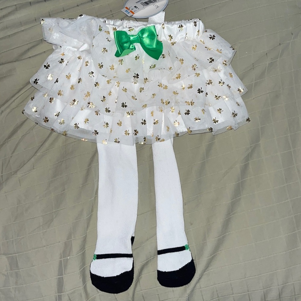 Koala Kids Saint Patrick’s Day TuTu with tights costume